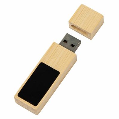 USB 2.0- флешка на 32 Гб c подсветкой логотипа Bamboo LED