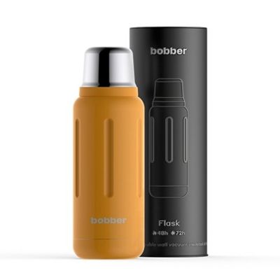 Термос для напитков, вакуумный, бытовой, тм bobber. Объем 1 литр. Артикул Flask-1000 Ginger Tonic