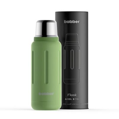 Термос для напитков, вакуумный, бытовой, тм bobber. Объем 1 литр. Артикул Flask-1000 Mint Cooler