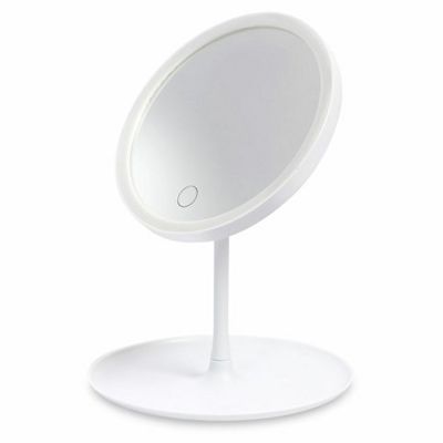 Косметическое зеркало с LED-подсветкой Beautific, белый