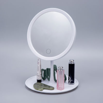 Косметическое зеркало с LED-подсветкой Beautific, белый