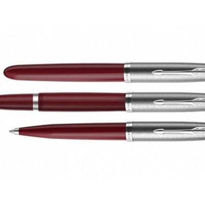 Перьевая ручка Parker 51 CORE BURGUNDY CT, перо: F, цвет чернил: black, в подарочной упаковке.