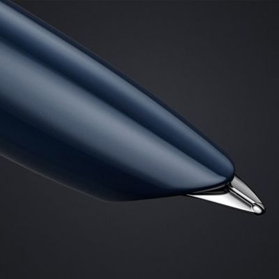 Перьевая ручка Parker 51 CORE MIDNIGHT BLUE CT, перо: F, цвет чернил: black, в подарочной упаковке.