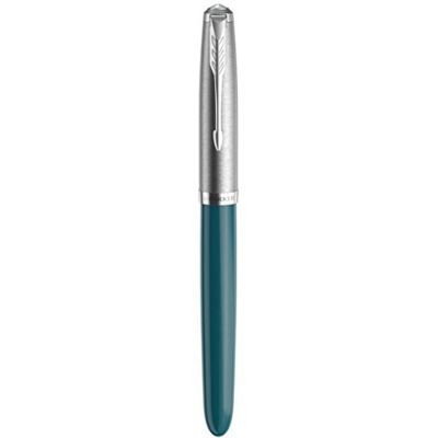 Перьевая ручка Parker 51 CORE TEAL BLUE CT, перо: F, цвет чернил: black, в подарочной упаковке.