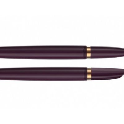 Перьевая ручка Parker 51 DELUXE PLUM GT, перо: F, цвет чернил: black, в подарочной упаковке.