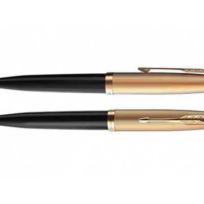 Шариковая ручка Parker 51 DELUXE BLACK GT, стержень: M, цвет чернил: black, в подарочной упаковке.