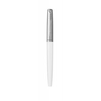 Перьевая ручка Parker Jotter White CT перо:F, цвет чернил: blue, в подарочной упаковке