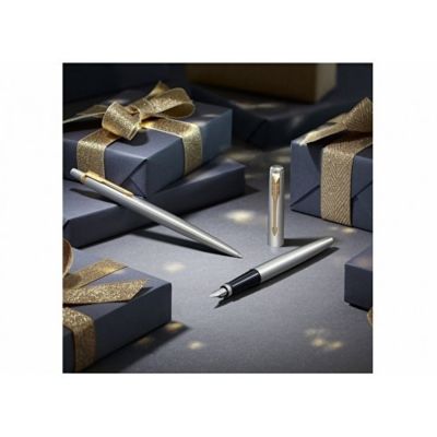 Перьевая ручка Parker Jotter Stainless Steel CT, Mblue