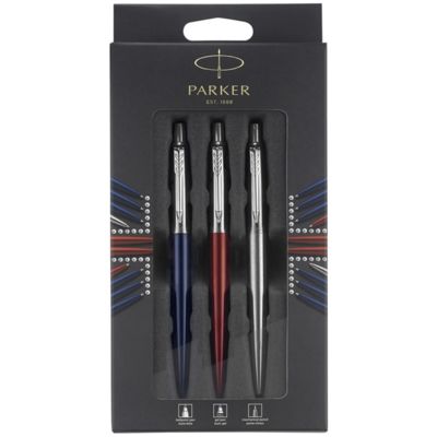 Набор Parker Jotter London Trio: гелевая ручка Red CT + шариковая ручка Blue CT + карандаш Stainless Steel CT