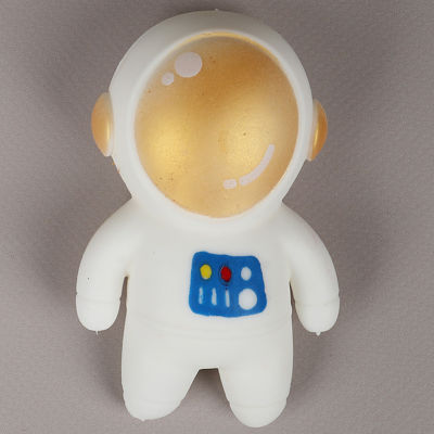 Игрушка Мялка Сквиш Космонавт золотая