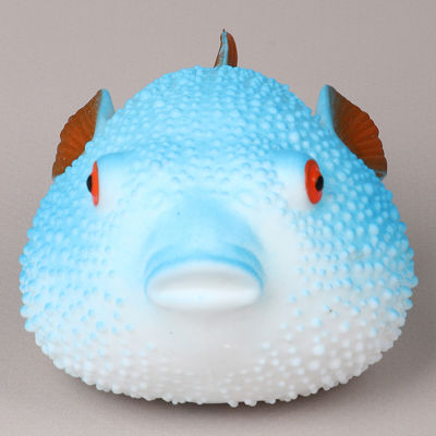 Игрушка Мялка Сквиш Рыба Фугу синяя