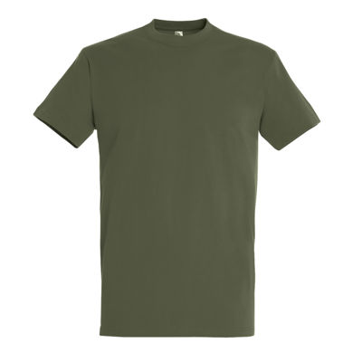 Футболка мужская IMPERIAL, тёмный хаки, 2XL, 100% хлопок 190г/м2