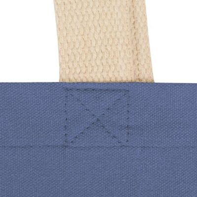 Сумка для шопинга Steady из хлопка с парусиновыми ручками, 260 г/м2, голубой