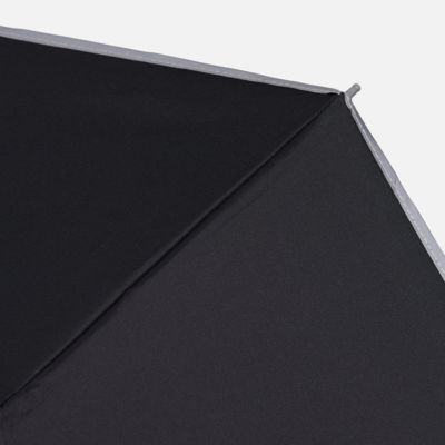 Зонт наоборот складной Futurum со светоотражающим кантом, черный