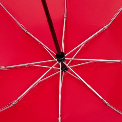 Зонт наоборот складной Futurum со светоотражающим кантом, красный
