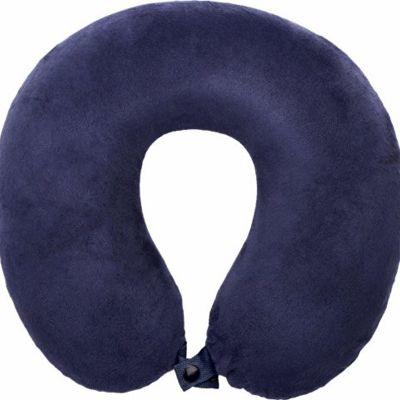 Подушка Basic из микрофибры с эффектом памяти U-shape, синий (P)