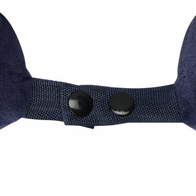 Подушка Basic из микрофибры с эффектом памяти U-shape, синий (P)