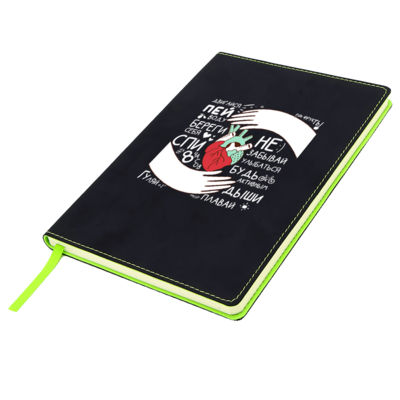 Блокнот A5 Blackjack в мягком переплёте, зелёный