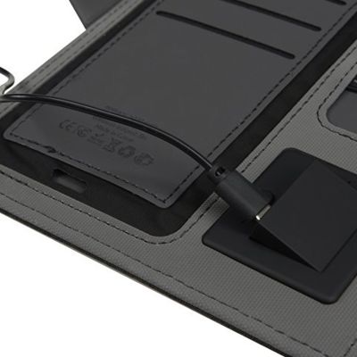 Органайзер с беспроводной зарядкой 5000 mAh Powernote, светло-серый (P)