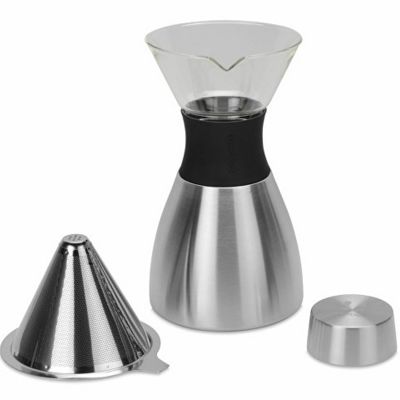 Кофеварка POUR OVER, 1000 мл, серебристый/черный