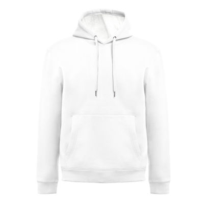 Толстовка мужская с капюшоном KARACHI, белый, L, 80% хлопок, 20% полиэстер, плотность 280 г/м2