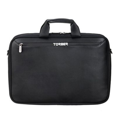 Сумка для ноутбука TORBER VOYAGE 15.6'', черный, нейлон/микрофибра, 43 х 5 х 29 см, 6л