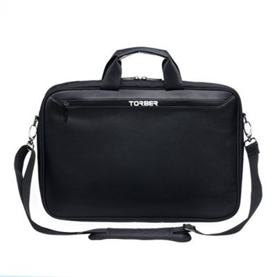 Сумка для ноутбука TORBER VOYAGE 15.6'', черный, нейлон/микрофибра, 43 х 5 х 29 см, 6л