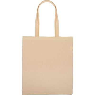 Сумка для шопинга Twin двухцветная из хлопка, 180 г/м2, серый/натуральный