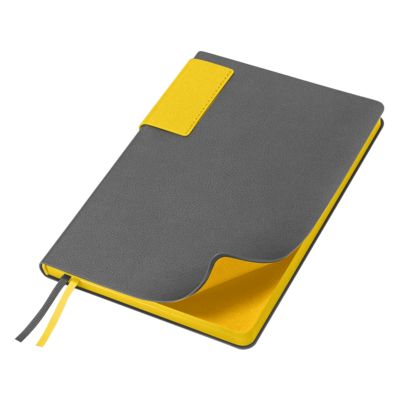 Ежедневник Flexy Star Sivilia Grey Edition Color А5 серо-желтый, недатированный в гибкой обложке