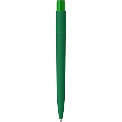 Шариковая ручка RECYCLED PET PEN PRO K transparent GUM soft-touch, зеленый