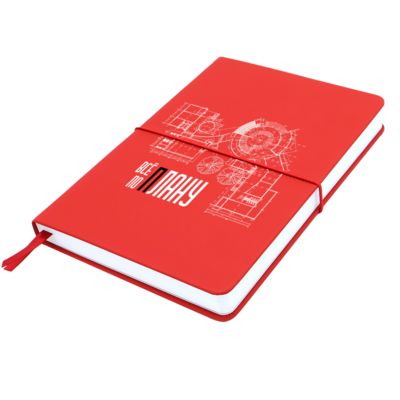 Блокнот A5 Veles в твёрдом переплёте, красный