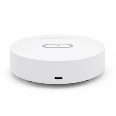 Часы с беспроводной зарядкой Dovel 3в1, белый