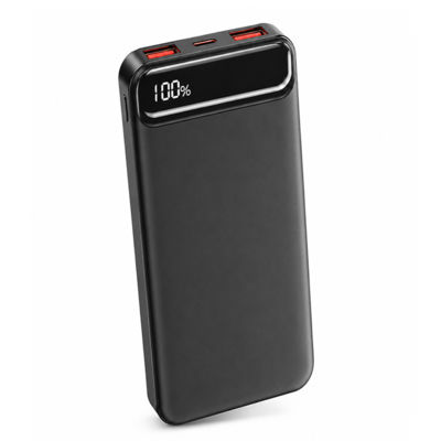 Внешний аккумулятор Groovy 10000 Mah с быстрой зарядкой, черный
