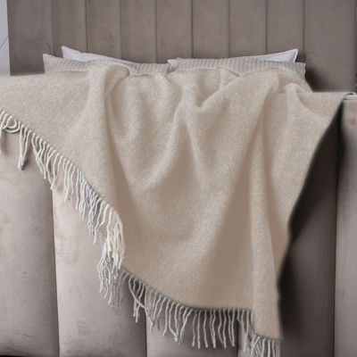 Плед акриловый Super Soft Nature размер 120*160 см, бежевый, плотность 450гр/м2