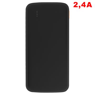 Внешний аккумулятор «Universal», 10 000 mAH, 5V 2.4 A, черный