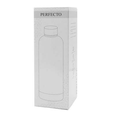 Термобутылка Perfecto софт-тач, зеленый
