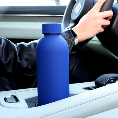 Термобутылка Perfecto софт-тач, синий