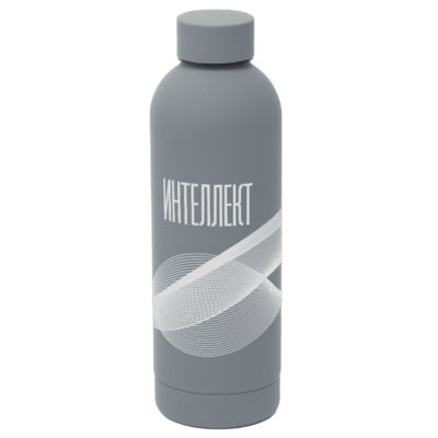 Термобутылка Perfecto софт-тач, серый