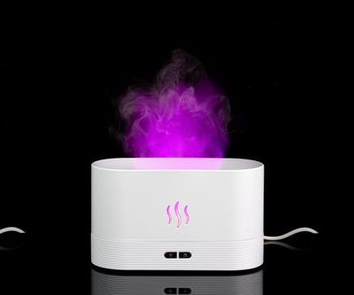 Увлажнитель-ароматизатор с имитацией пламени Fuego ver.2, белый