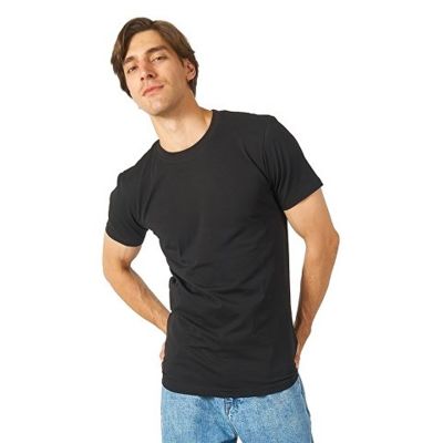 Футболка HD Fit короткий рукав с эластаном, мужская, чёрный
