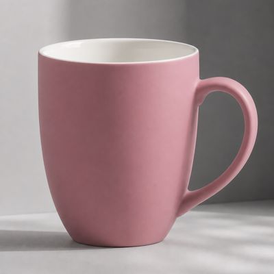 Кружка с покрытием soft-touch Tulip Gum, пыльно-розовый