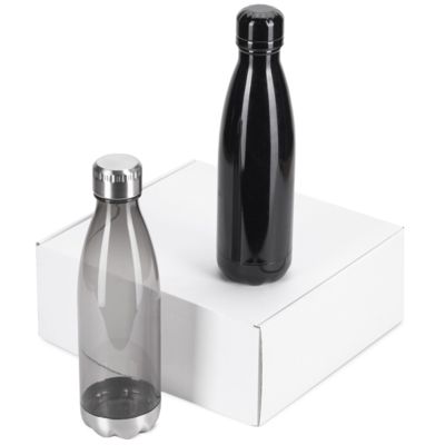 Подарочный набор с термосом и бутылкой Bottle set, черный