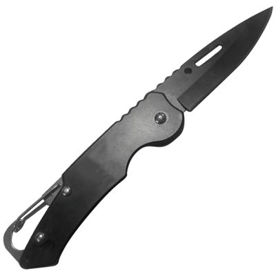 Брелок-нож карманный с карабином Tools Blackburn, черный