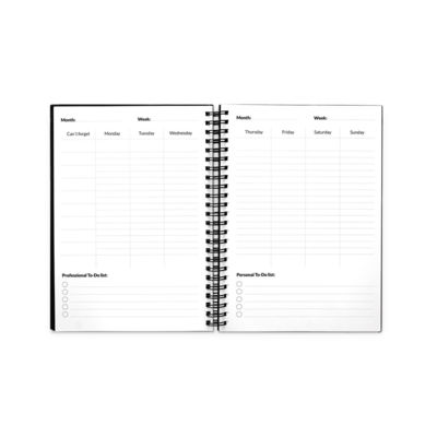 НАЧАЛЬНЫЙ НАБОР INFINITE PLANNER A5. В комплект входит A5 "бесконечный дневник", набор для чистки, маркер и держатель для маркера.