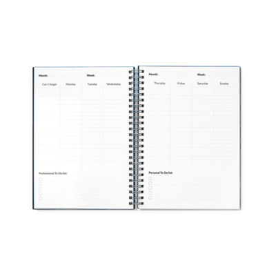 НАЧАЛЬНЫЙ НАБОР INFINITE PLANNER A5. В комплект входит A5 "бесконечный дневник", набор для чистки, маркер и держатель для маркера.