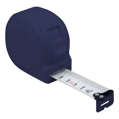 Рулетка Tools Standart, 5 метров, темно-синяя, пластиковая, с ремешком