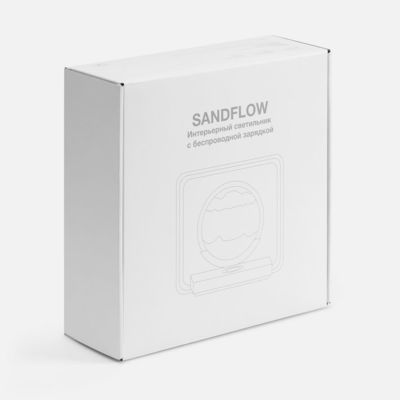 Интерьерный светильник с беспроводной зарядкой Sandflow, белый