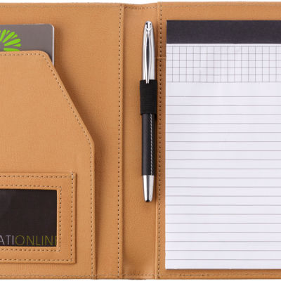 Папка для конференций из пробки примерно формата А5 с блокнотом