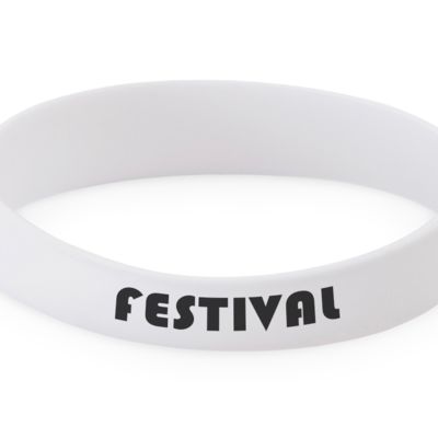 Силиконовый браслет Forest 202*12 мм, белый