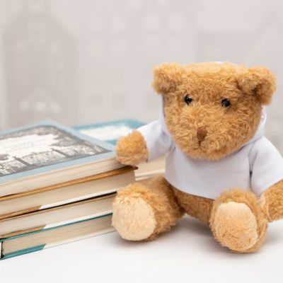Мягкая игрушка «Мишка Cuddleton» в белом худи